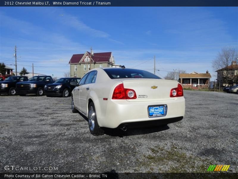 White Diamond Tricoat / Titanium 2012 Chevrolet Malibu LT