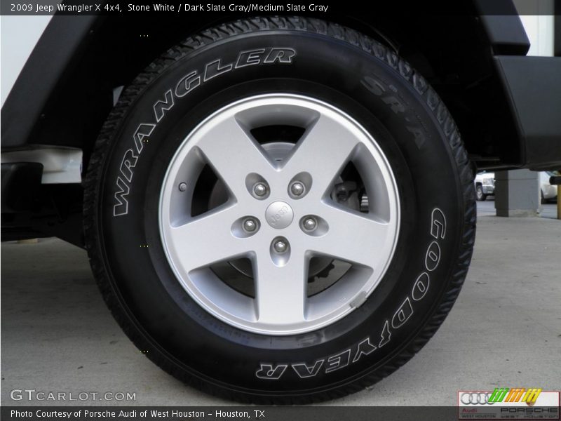Stone White / Dark Slate Gray/Medium Slate Gray 2009 Jeep Wrangler X 4x4