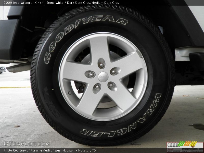 Stone White / Dark Slate Gray/Medium Slate Gray 2009 Jeep Wrangler X 4x4