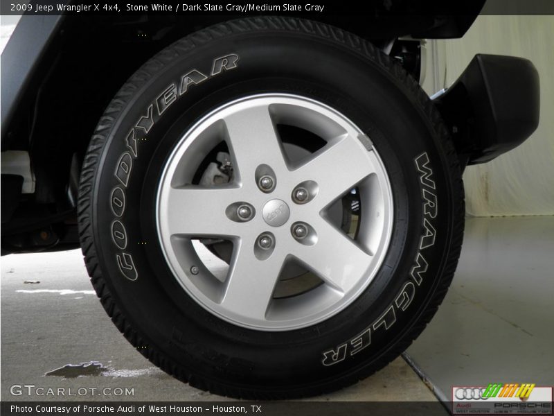 Stone White / Dark Slate Gray/Medium Slate Gray 2009 Jeep Wrangler X 4x4