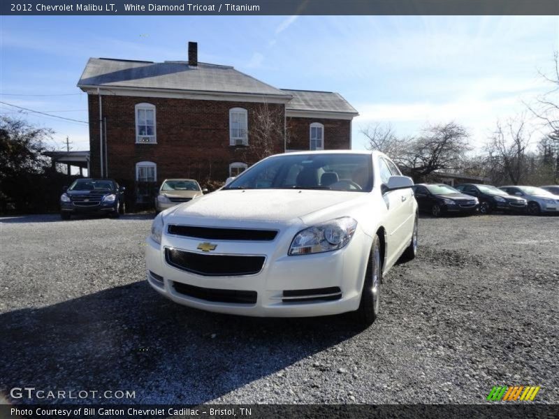White Diamond Tricoat / Titanium 2012 Chevrolet Malibu LT
