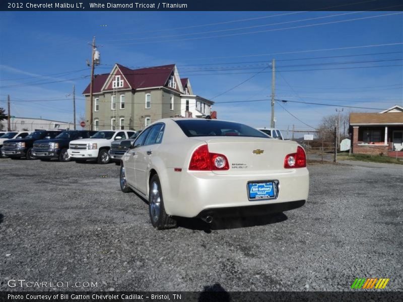 White Diamond Tricoat / Titanium 2012 Chevrolet Malibu LT