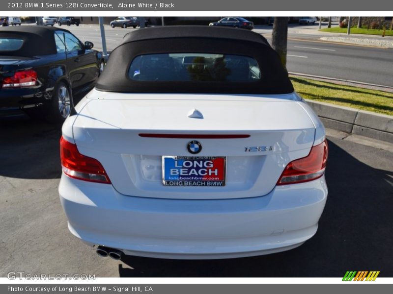 Alpine White / Black 2012 BMW 1 Series 128i Convertible