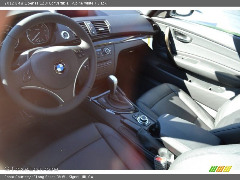 Alpine White / Black 2012 BMW 1 Series 128i Convertible