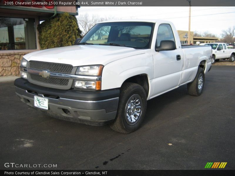 Summit White / Dark Charcoal 2005 Chevrolet Silverado 1500 Regular Cab 4x4