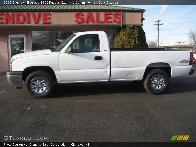 Summit White / Dark Charcoal 2005 Chevrolet Silverado 1500 Regular Cab 4x4