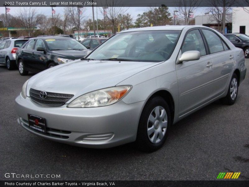 Lunar Mist Metallic / Stone 2002 Toyota Camry LE