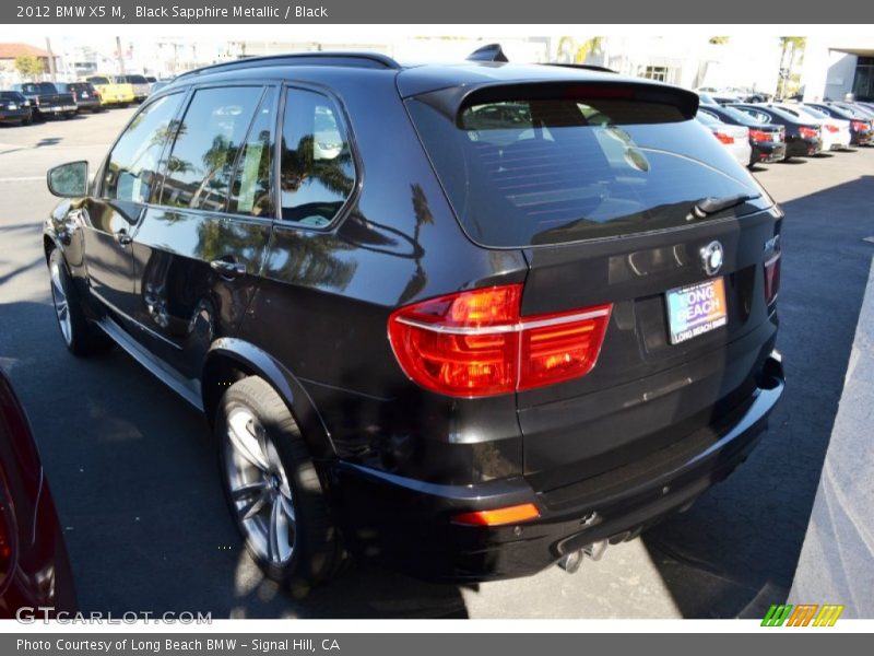 Black Sapphire Metallic / Black 2012 BMW X5 M