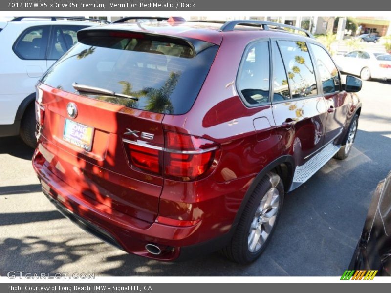 Vermillion Red Metallic / Black 2012 BMW X5 xDrive35i Premium