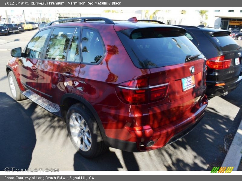 Vermillion Red Metallic / Black 2012 BMW X5 xDrive35i Premium