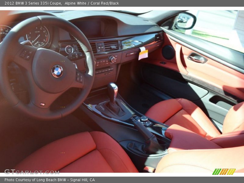 Alpine White / Coral Red/Black 2012 BMW 3 Series 335i Coupe