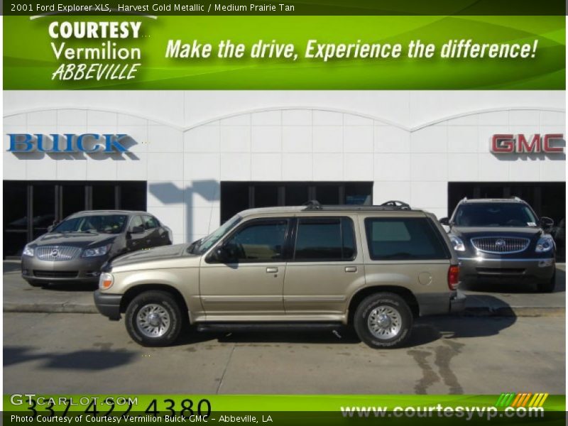 Harvest Gold Metallic / Medium Prairie Tan 2001 Ford Explorer XLS