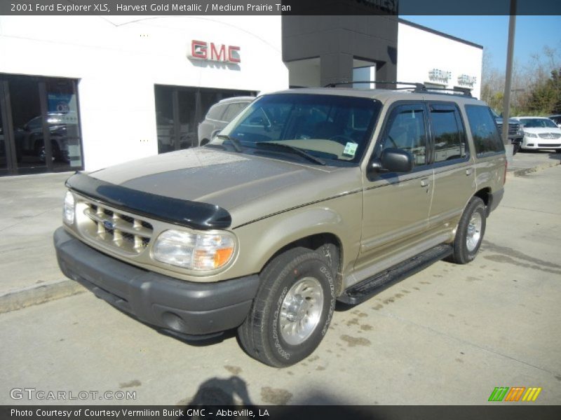 Harvest Gold Metallic / Medium Prairie Tan 2001 Ford Explorer XLS