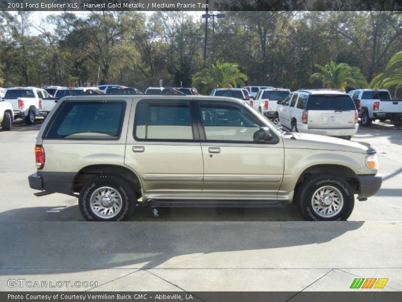 Harvest Gold Metallic / Medium Prairie Tan 2001 Ford Explorer XLS