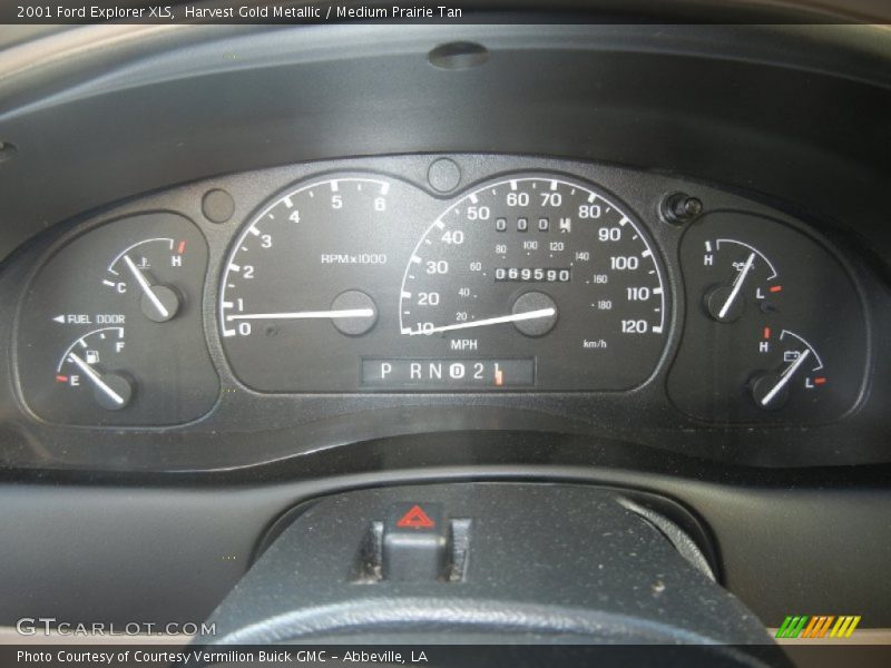 Harvest Gold Metallic / Medium Prairie Tan 2001 Ford Explorer XLS