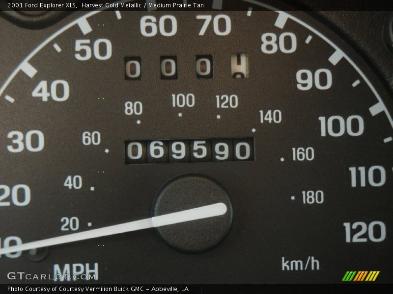Harvest Gold Metallic / Medium Prairie Tan 2001 Ford Explorer XLS