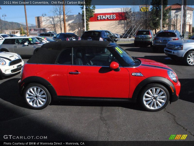 Chili Red / Carbon Black 2011 Mini Cooper S Convertible