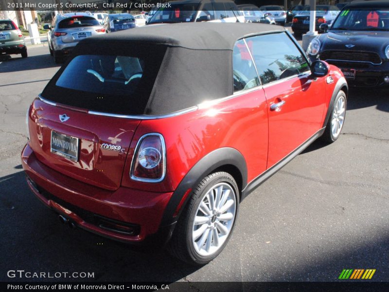 Chili Red / Carbon Black 2011 Mini Cooper S Convertible