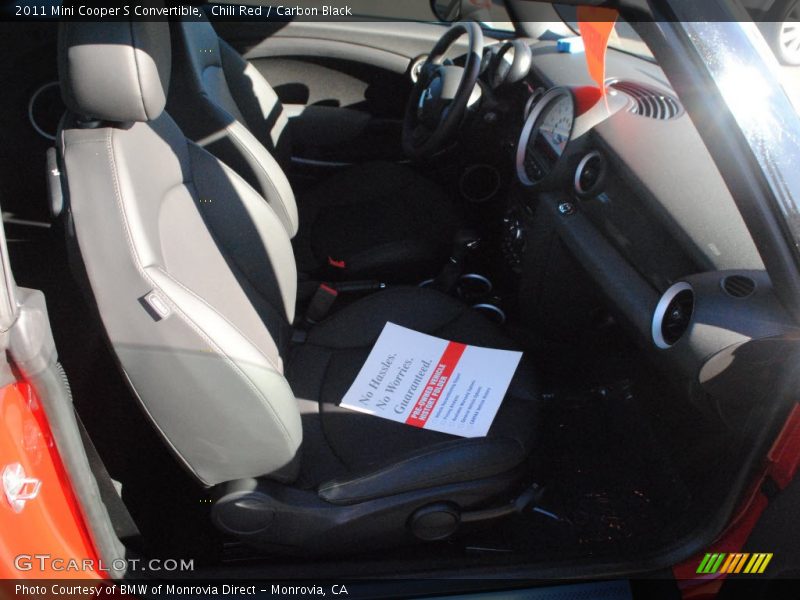 Chili Red / Carbon Black 2011 Mini Cooper S Convertible