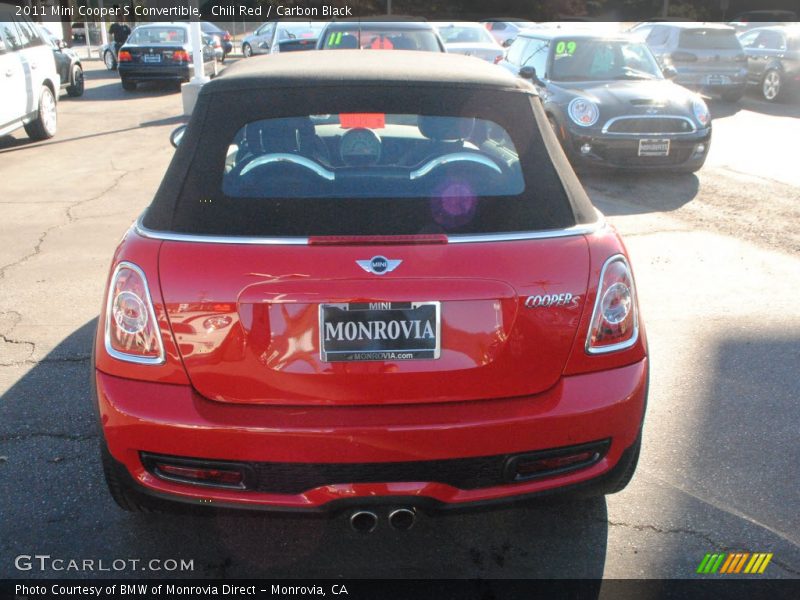 Chili Red / Carbon Black 2011 Mini Cooper S Convertible