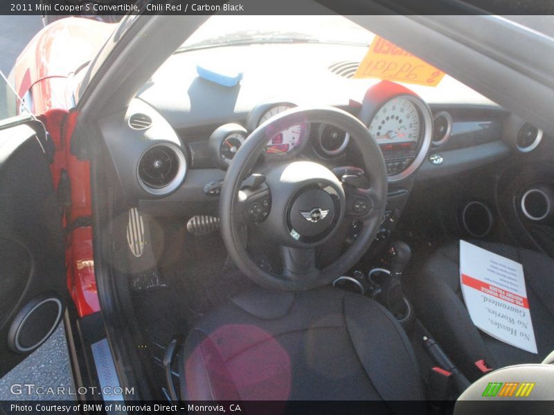 Chili Red / Carbon Black 2011 Mini Cooper S Convertible