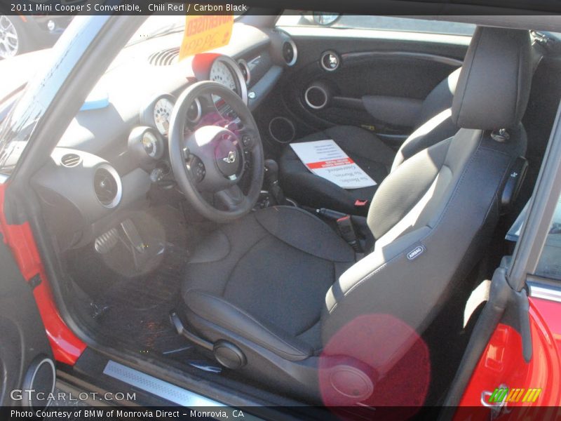 Chili Red / Carbon Black 2011 Mini Cooper S Convertible