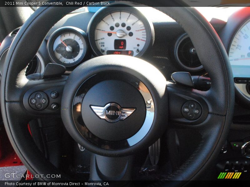 Chili Red / Carbon Black 2011 Mini Cooper S Convertible