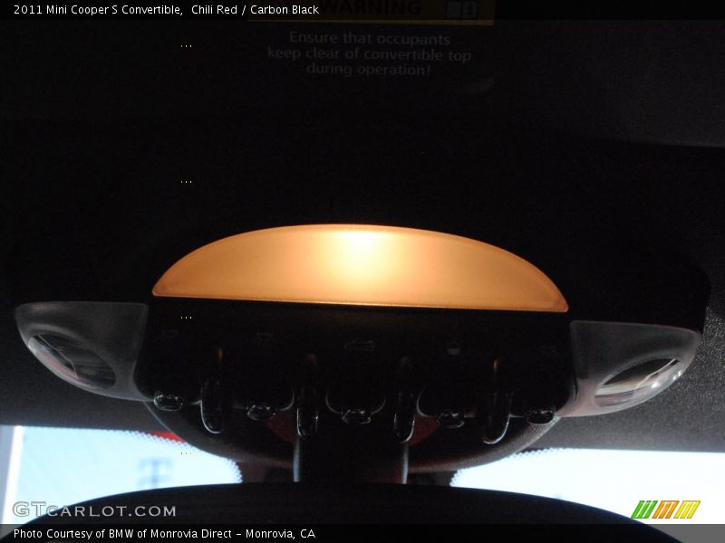 Chili Red / Carbon Black 2011 Mini Cooper S Convertible