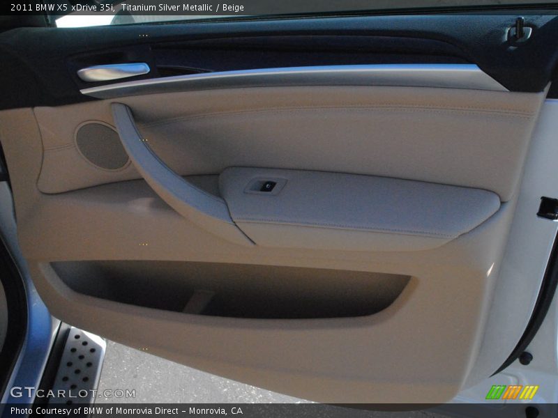 Titanium Silver Metallic / Beige 2011 BMW X5 xDrive 35i