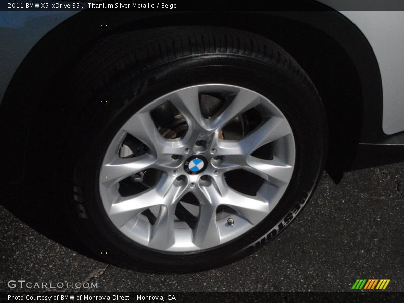 Titanium Silver Metallic / Beige 2011 BMW X5 xDrive 35i