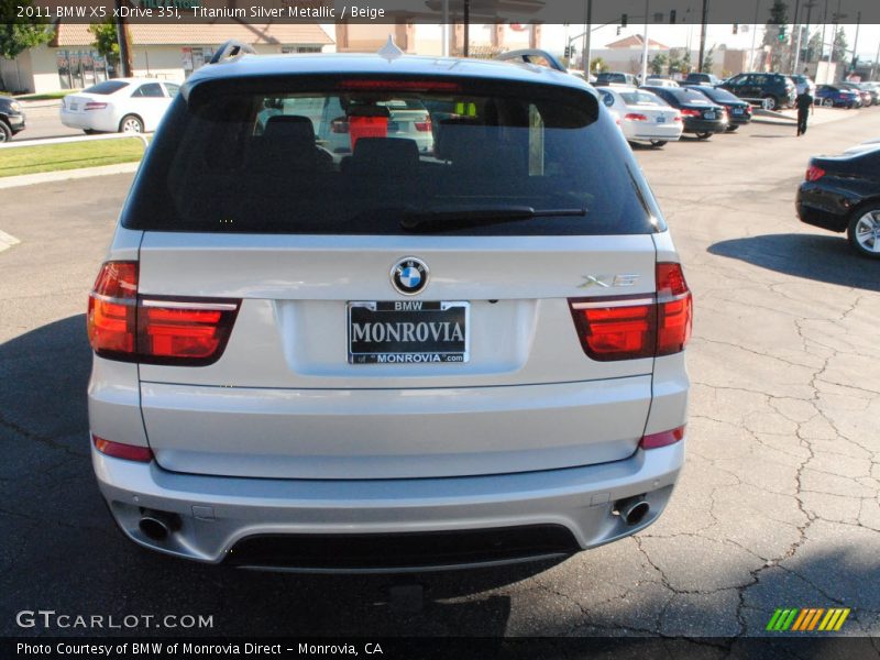 Titanium Silver Metallic / Beige 2011 BMW X5 xDrive 35i
