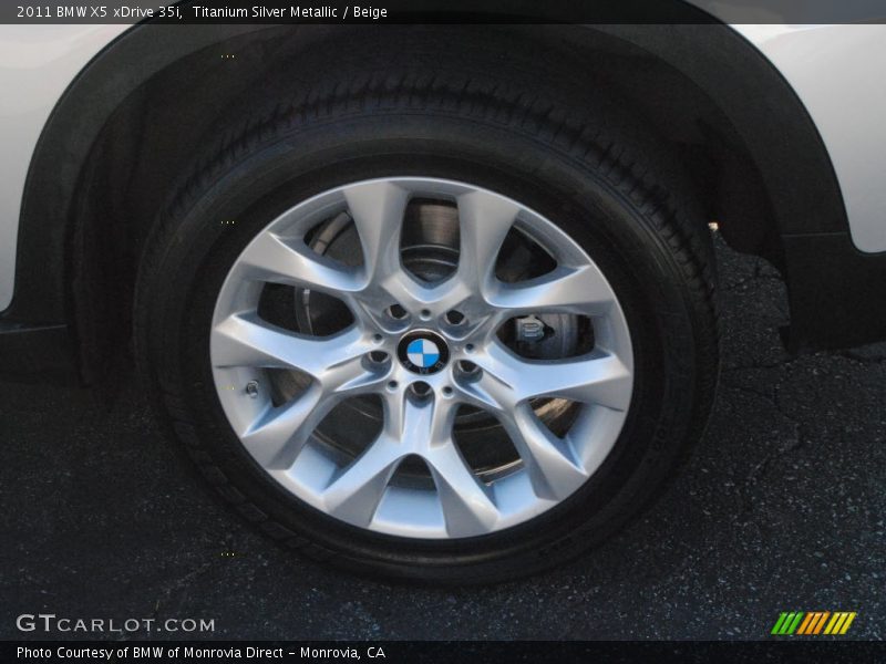 Titanium Silver Metallic / Beige 2011 BMW X5 xDrive 35i