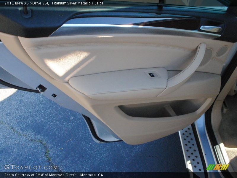 Titanium Silver Metallic / Beige 2011 BMW X5 xDrive 35i