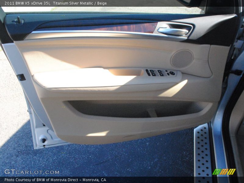Titanium Silver Metallic / Beige 2011 BMW X5 xDrive 35i