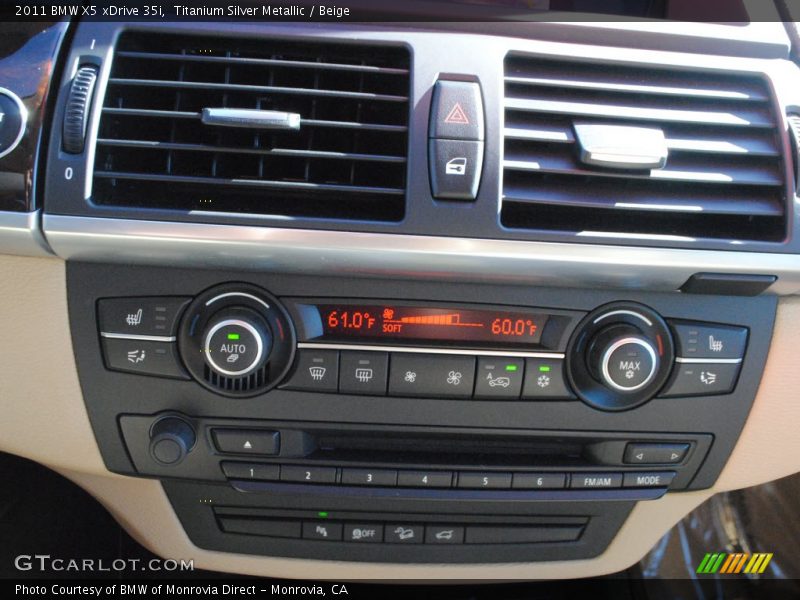 Titanium Silver Metallic / Beige 2011 BMW X5 xDrive 35i