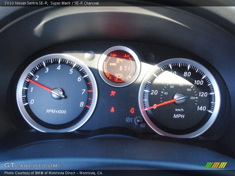  2010 Sentra SE-R SE-R Gauges