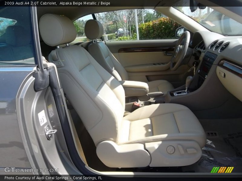 Alpaka Beige Metallic / Beige 2009 Audi A4 2.0T Cabriolet