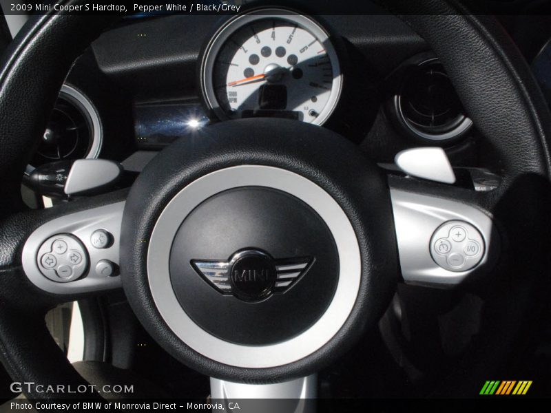 Pepper White / Black/Grey 2009 Mini Cooper S Hardtop