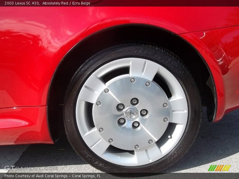 Absolutely Red / Ecru Beige 2003 Lexus SC 430