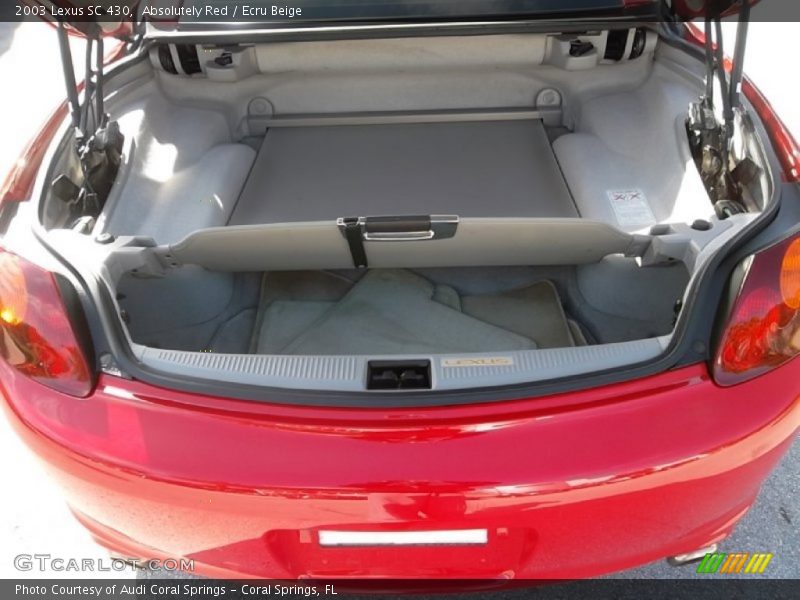 Absolutely Red / Ecru Beige 2003 Lexus SC 430
