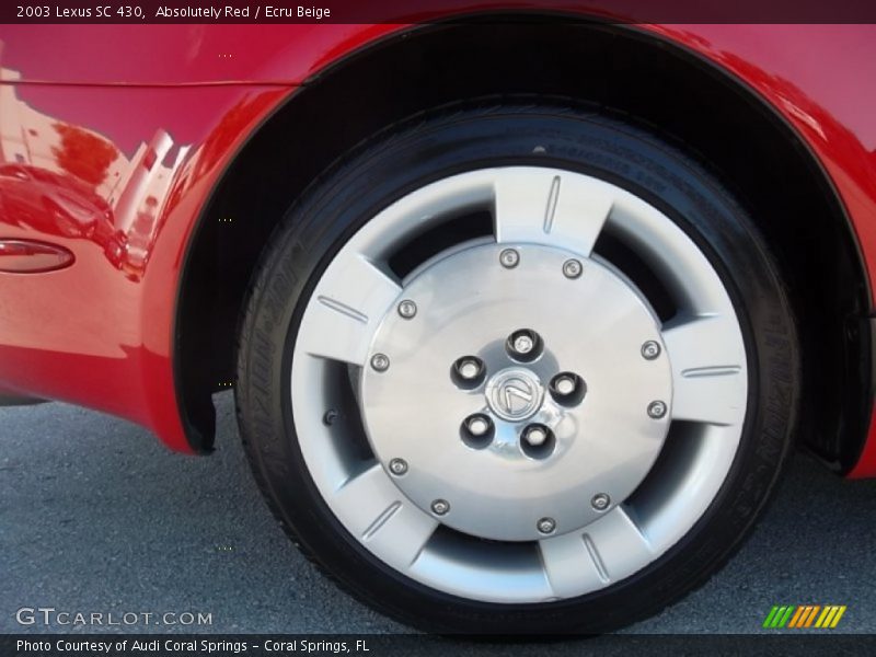 Absolutely Red / Ecru Beige 2003 Lexus SC 430