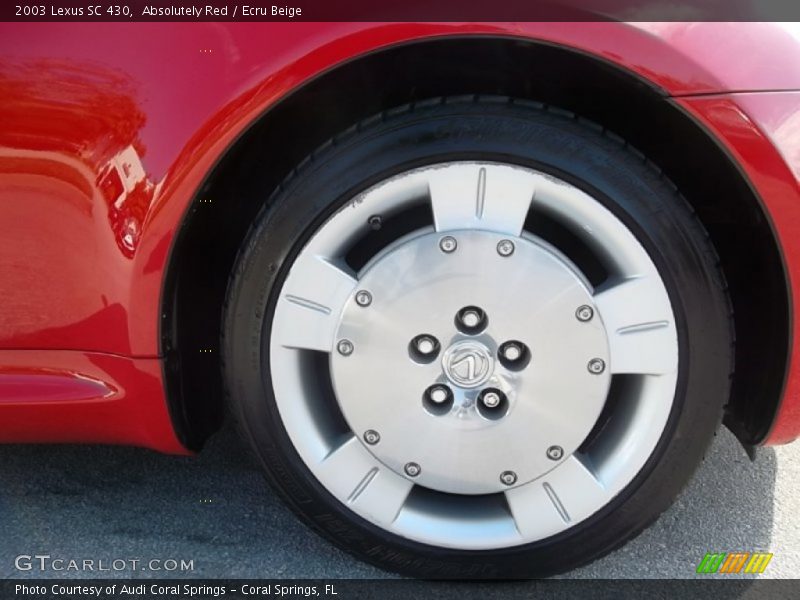 Absolutely Red / Ecru Beige 2003 Lexus SC 430