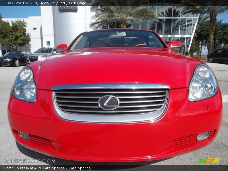 Absolutely Red / Ecru Beige 2003 Lexus SC 430