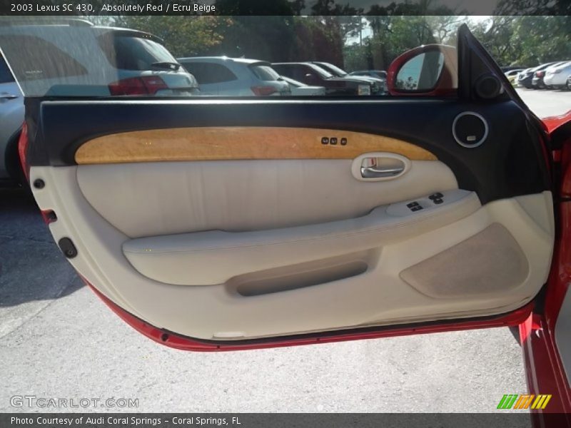 Absolutely Red / Ecru Beige 2003 Lexus SC 430