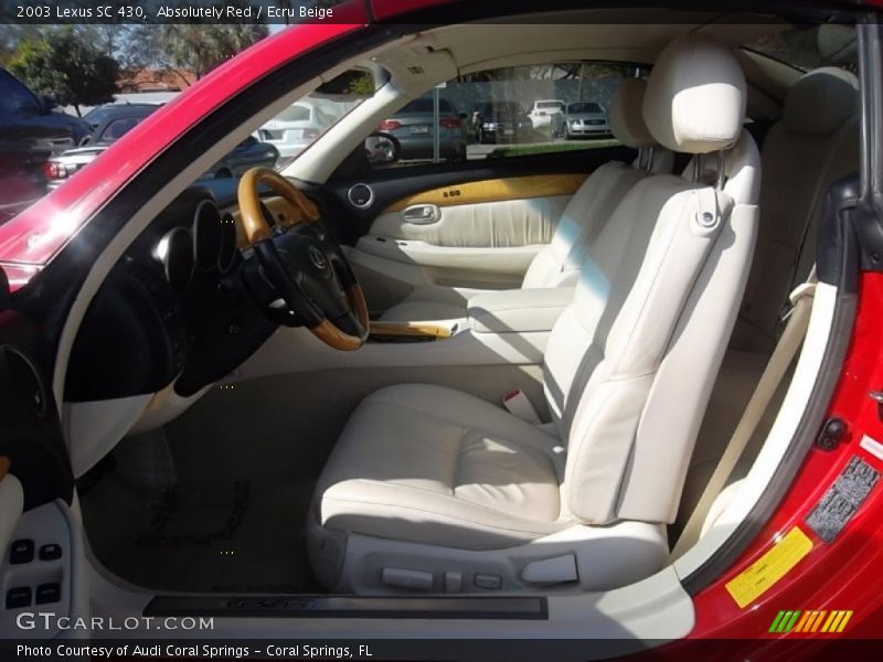 Absolutely Red / Ecru Beige 2003 Lexus SC 430