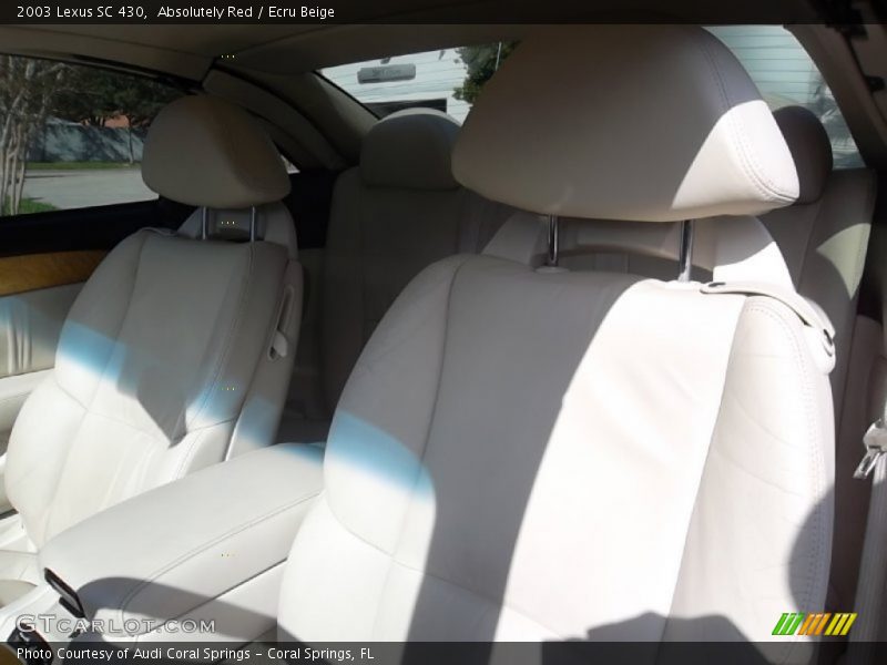 Absolutely Red / Ecru Beige 2003 Lexus SC 430