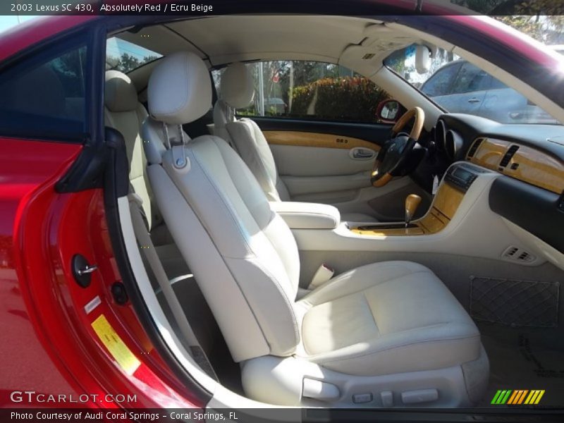 Absolutely Red / Ecru Beige 2003 Lexus SC 430
