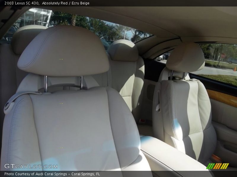 Absolutely Red / Ecru Beige 2003 Lexus SC 430