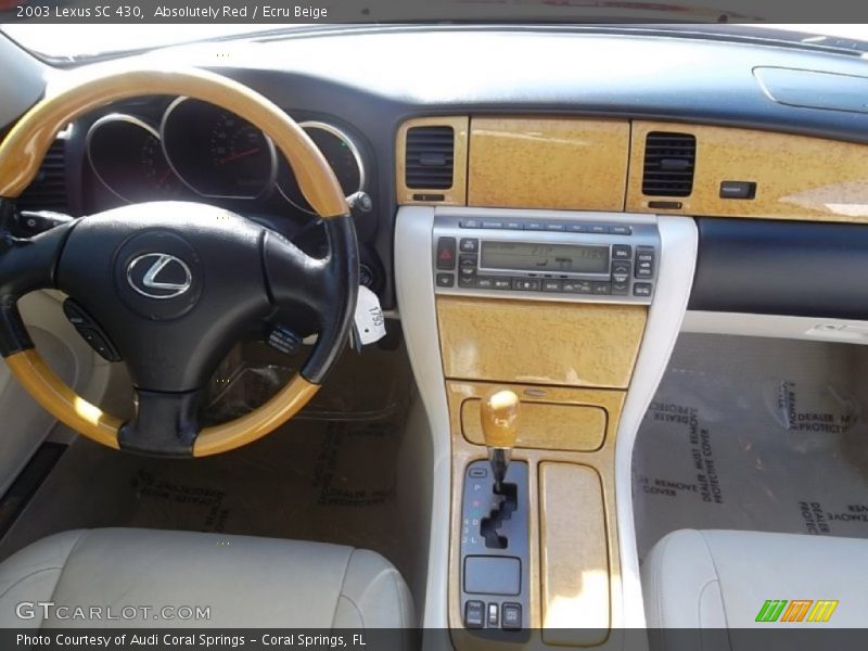 Absolutely Red / Ecru Beige 2003 Lexus SC 430
