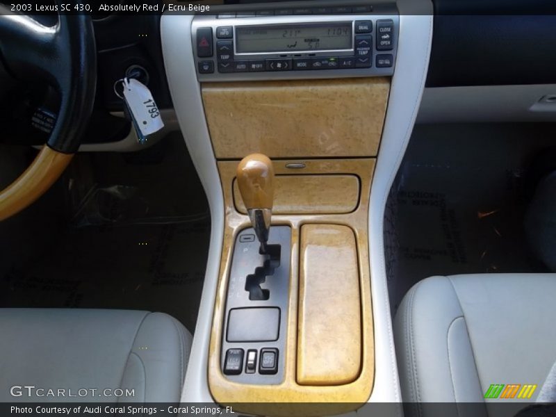 Absolutely Red / Ecru Beige 2003 Lexus SC 430